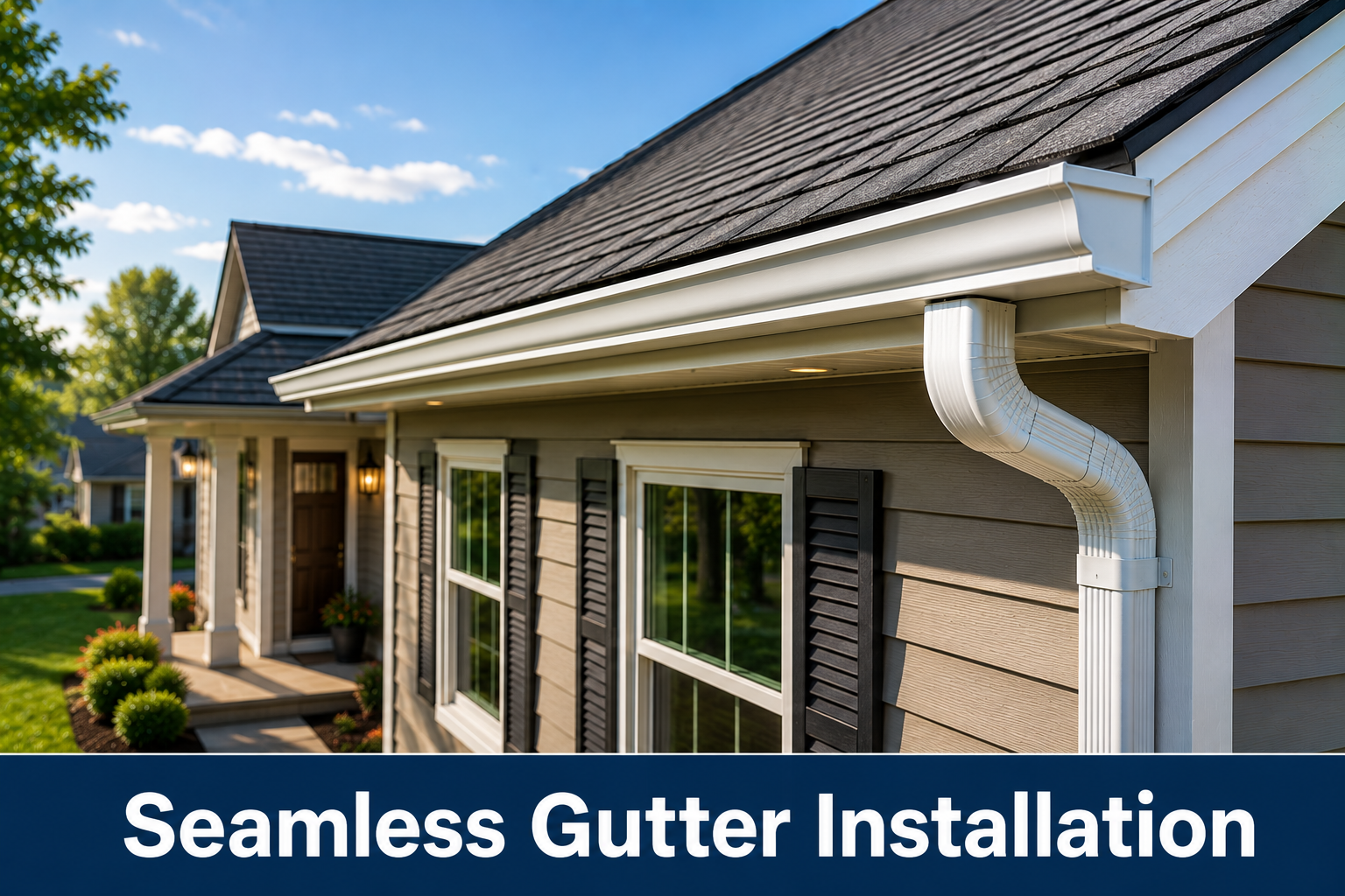 Seamless gutter installation service near you